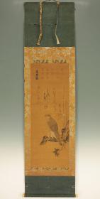 古代鹰图--尺寸30X60绢本-古代装裱-回流