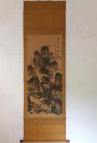 古代山水画-绢本-鸿英-包手绘-回流