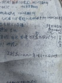 王利器藏 王利器书写委托书一页 背面树梁毛笔信札页
