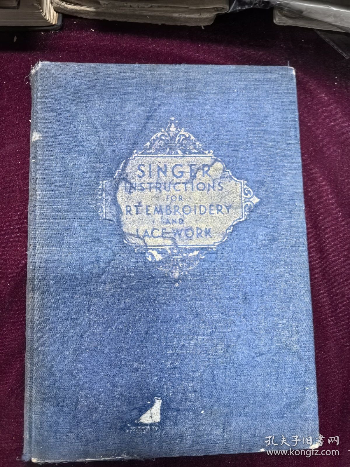 艺术刺绣机花边工艺 十六开铜版纸 外文1941版 225页