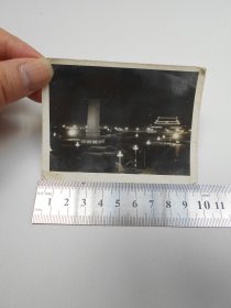 老照片【60年代，天安门广场夜景】