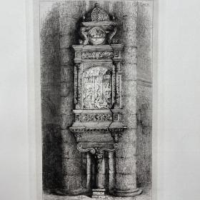 「拉林的西德拉赫墓」 44.5*31.5厘米 1879年蚀刻版画 /926-10