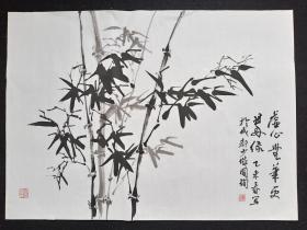（保真）余国 珣： 四川省美术家协会会员，中国国际美术家联合会会员，陈子庄艺术研究会理事，四川雅缘书画院副院长，青城山道教艺术书画研究院理事2015年花鸟画软件（虚心无华.），画心尺寸：96*69厘米【约6平尺】