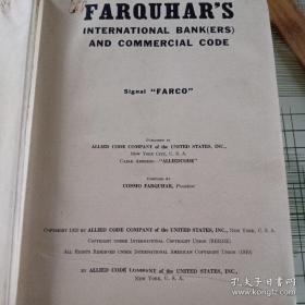 罕见电报代码本，国际银行与商业机构，1929年纽约原叛。