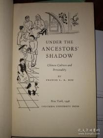 1948年原版，祖荫下的中国人文化与个性。哥伦比亚大学绝版珍本。