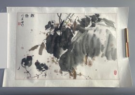 著名画家、中国书法艺术研究院艺委会主任 石晓玲  国画作品《雅趣》一幅（纸本 镜心，画芯约2.7平尺，钤印：石晓玲、乐在其中）HXTX408503