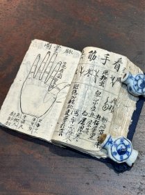 清代 手写药方 原装 特厚1册（约150筒子叶），内有数图，大量奇方、秘药，极具实用、研究价值……