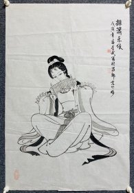 保真出售 李星武，1928年生于四川冕宁县，早年从师于国画大家冯建吴，研习山水，花鸟，人物，金石，书法，基础坚实。1959年毕业于四川美术学院，数十年来，既努力继承国画人物画的优良传统，转益多师，又注意吸收现代文明气息，不断创新，逐渐形成了寓雄豪于清丽，扬美善于素笺的人物画风格，借笔下灿若繁星的人物，来“美大业之馨香”。 曾任四川文史研究馆馆员，巴蜀诗书画研究会会员，副会长。