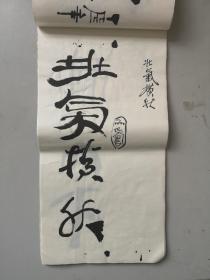当代著名画家工艺美术大师 韩美林 练习画作书法作品 草稿一册 作品30幅 每幅 尺寸33/16厘米