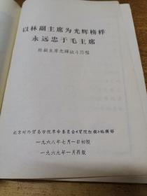 《光辉的榜样》——林副主席光辉战斗历程【内页干净完好】