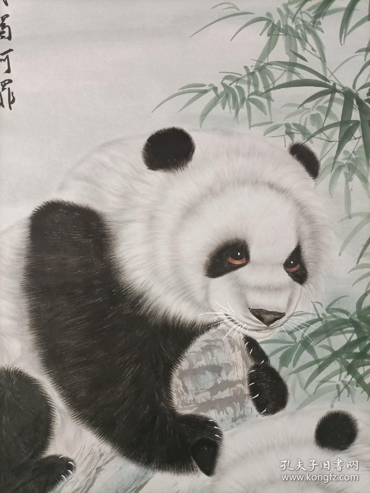 工笔国宝熊猫(2号作品)