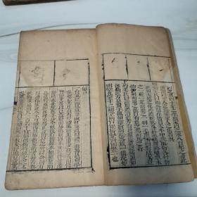 清中期，原装两册六卷全品好，周礼集解节要，锡山高紫超先生原本，邓恺纂订