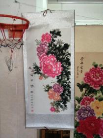 辽南画院副院长王铎绘画《花開富贵》