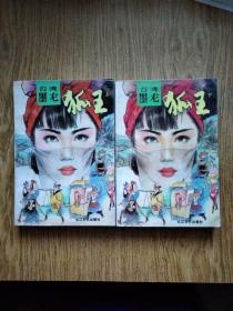 武侠小说：狐王（上下全套）---美封面，墨龙著。1991年，一版一印。