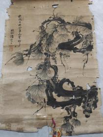 民国二十四年鲁西南书画名家潘贵三大幅中堂画