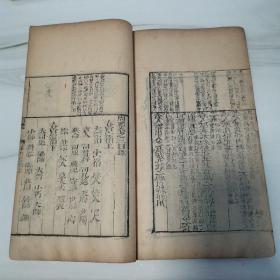清中期，原装两册六卷全品好，周礼集解节要，锡山高紫超先生原本，邓恺纂订