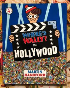 WHERE‘S WALLY？IN HOLLYWOOD（英国插画家韩福德（Martin Handford）创作 的《寻找威利》（Where’s Wally）童书系列发行多年，故事主人翁威利身穿红白条纹衬衫，头戴绒球帽，随身拿手杖，还戴著一副眼镜，到处环游冒险，总出现在最令人料想不到之处，并隐身在拥挤的场景中，因而掀起了全球数千万书迷寻找他的热潮，历久不衰。）