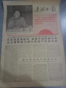 老报纸青海日报1967年5月9日