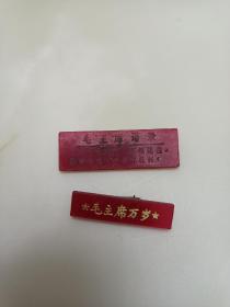 毛主席万岁小章2枚