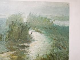 方岩藏  1980年代  黄一林作风景油画 一幅尺寸26/18厘米