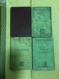 1917年1918年，4本外文精装书合售，《黑郁金香》，大仲马。《科里奥兰纳斯》《国王理查德二世》《安东尼与克莉奥佩特拉》，莎士比亚。品相好，大小11.5✖️16.5