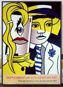 罗伊·利希滕斯坦美国波普艺术大师海报！Roy Lichtenstein (after) - The Metropolitan Museum of Art - 1986