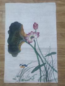 无款识 国画"花鸟″一幅   尺寸 87x56cm