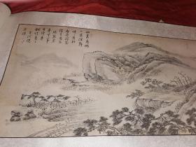 国外回流，山水古画，《竹里房栊一径深》，新装裱