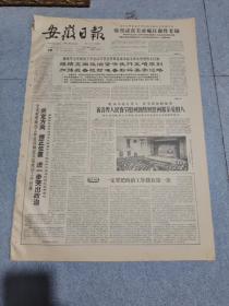 早期老报纸：1966年1月19日《安徽日报》4版省各界人民春节慰问团热烈慰问最亲爱的人