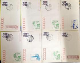 专题邮戳：28枚1989.4.23南京解放40周年纪念日各种南京邮戳趣味戳28枚封