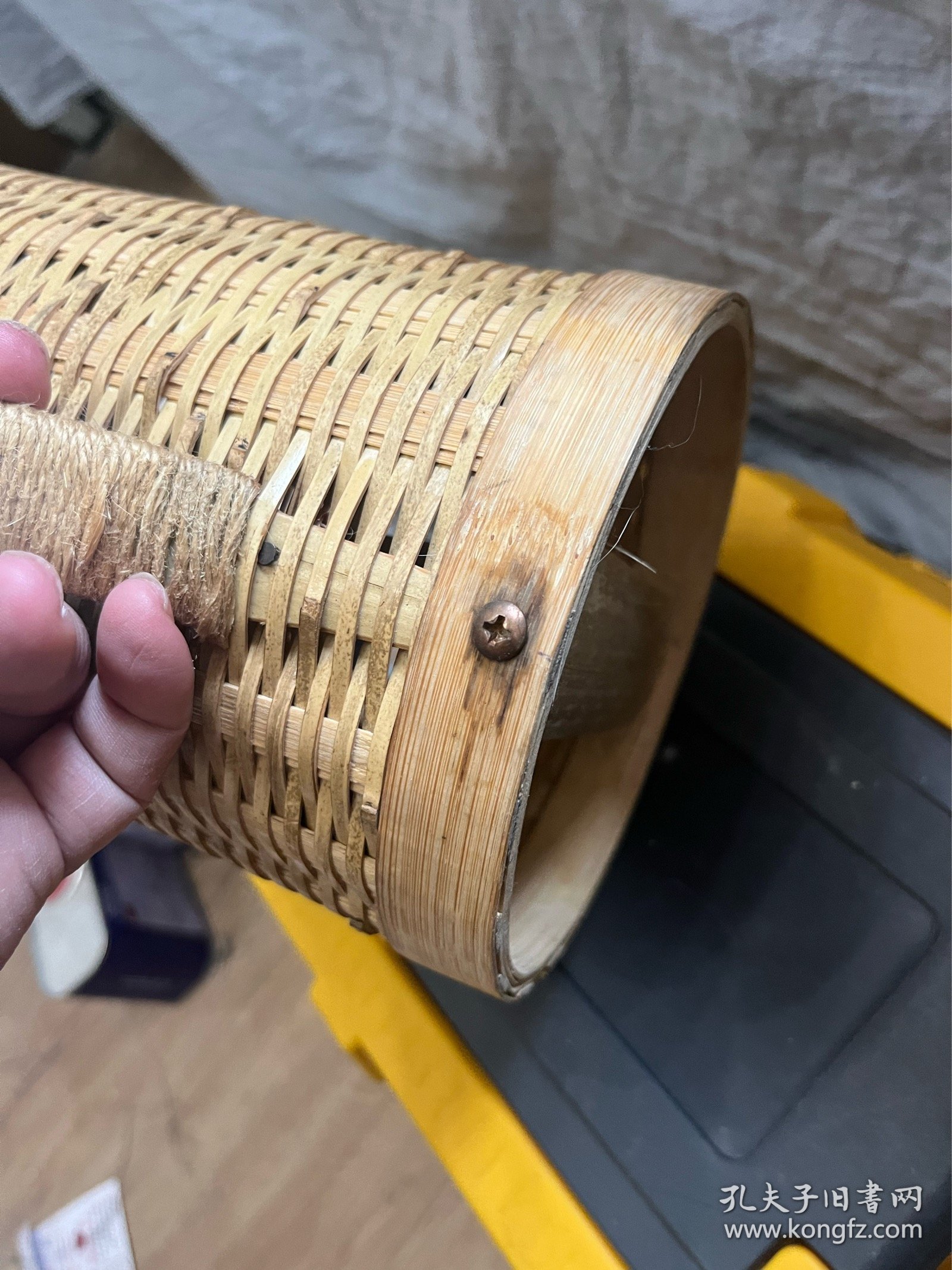 六七十年代竹编热水瓶一个,全品!