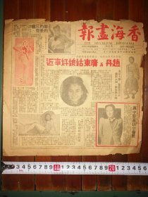 【香海画报】第三期民国35年4月1日印行。存一张纸（2面）包邮挂刷