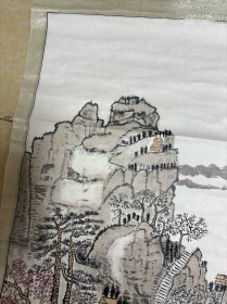 南京老画家山水 原装裱85