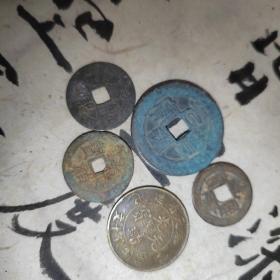 历代铜钱五枚5