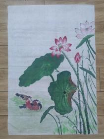 无款识 国画"花鸟″一幅   尺寸 70x47cm