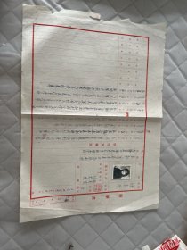 泰来文献    1955年黑龙江省泰来县履历书:黑龙江省胜利小学、完小、沈阳东亚打字学校    有照片