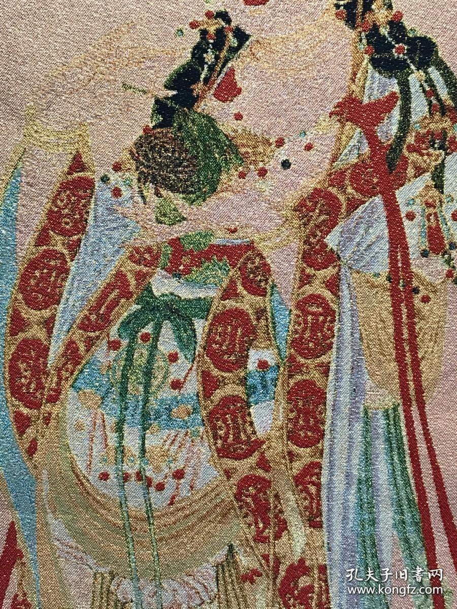 普陀山观音菩萨宝像唐卡，珍贵年代物品，87x62cm。
