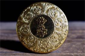 1400多年历史“善光寺”印泥盒24k合金鎏金或镀金