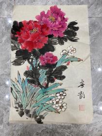 老画、杨秀珍老师手绘《情趣》一幅、齐白石弟子