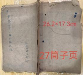 重庆中医珍贵资料一一凯旋路联合诊所1954年业务学习分组讨论记录。名医
内有多位老中医名老中医谭绍尧，夏睿明，等的用药心得。