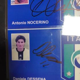 6张球星签名照片合拍