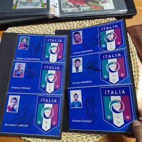 6张球星签名照片合拍