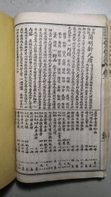 民国宣纸线装《言文对照分类详註秋水轩尺牍》四册合订一厚册，完整一套。（前二十余页书口有点鼠咬，不影响文字阅读）