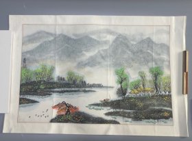 著名国画家、北京美协会员 李永阳  国画作品一幅（纸本镜心，画芯约2.8平尺，钤印：李永阳）HXTX408506