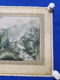 民国时期 ：广告 画 ：年画 ： 庐山风景 ：胡伯翔（1896—1989），现代画家、摄影家、实业家。 名鹤翼，别署石城翁。胡伯翔 一幅（品像如图片）尺寸38——————51厘米