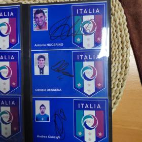 6张球星签名照片合拍