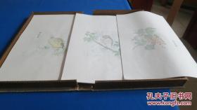 最新彩绘诗经物名笺谱（木版水印，印制精美，20个图案，60张散叶）。是一部新刻印的木刻套笺纸。我们从历代描绘诗经名物的彩绘作品中精选了若干图案，用传统的木板水印方式，制作这一部用藏两相宜的文人笺纸。原创的新刻新印的木板水印作品。