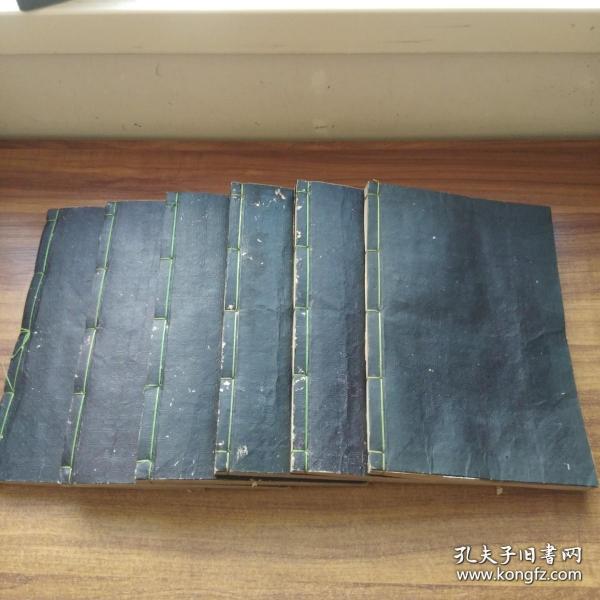 1742年古佛经手钞本，圆光大师行状图赞，48卷6册全。和刻超大开本。
