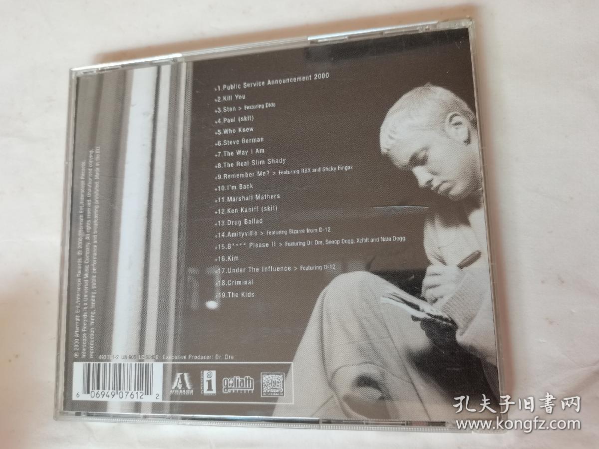 EMINEM THE MARSHALL MATHERS LP   CD 碟片95品