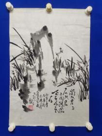 赵松涛（1916.9-1993）男，汉族，字劲根，号本坚。天津市人。山水画家。曾从事商品装潢设计。60年代从事工艺美术教学，后任天津工艺美院教授。中国美术家协会会员，中国美术家协会天津分会理事，天津国画研究会常务理事，天津工艺美术学院教授论述，赵松涛  山水画一幅（带上款）（精品）尺寸68————————46厘米